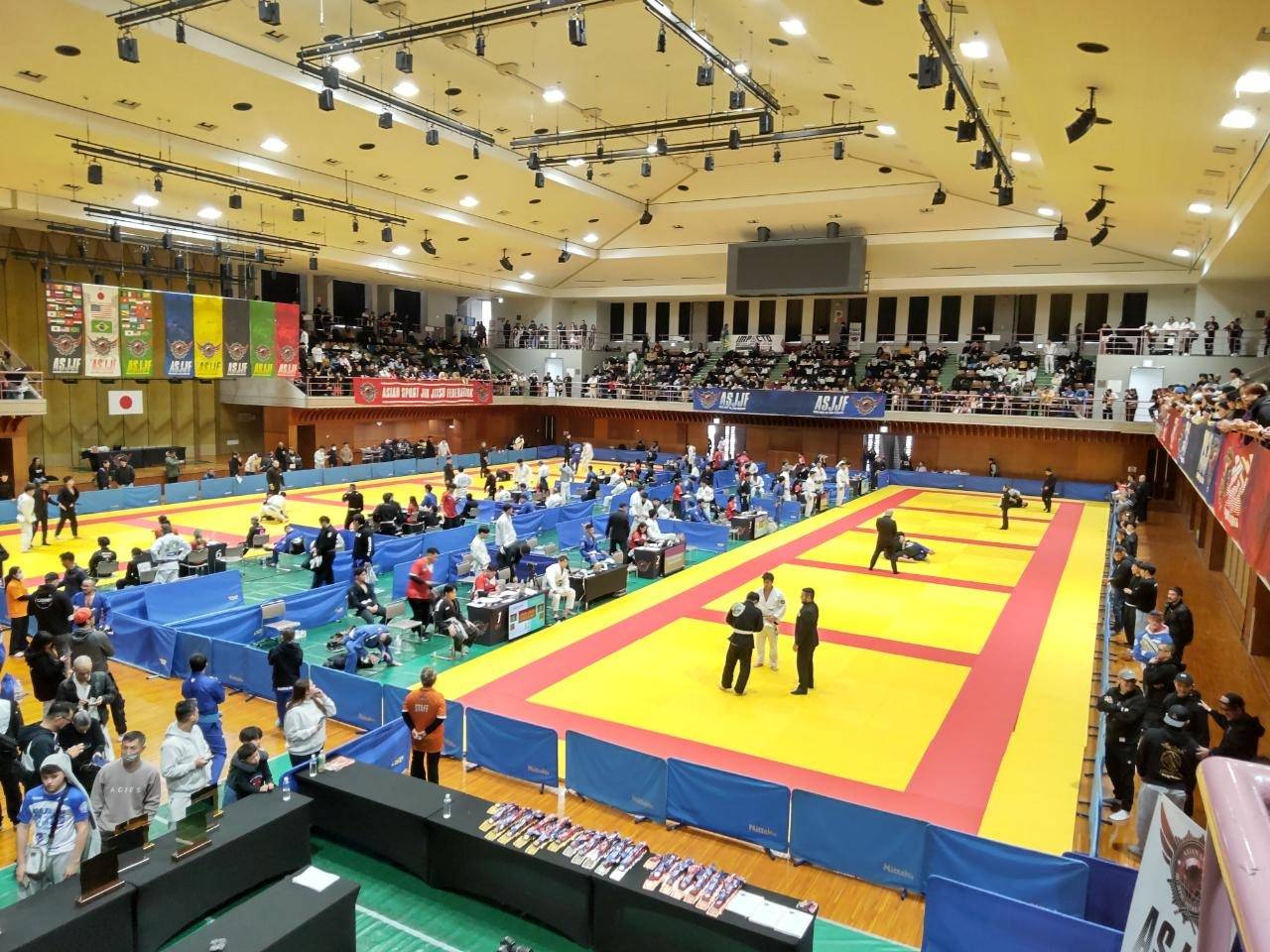 愛知県武道館にて柔術の大会 応援に行ってきました